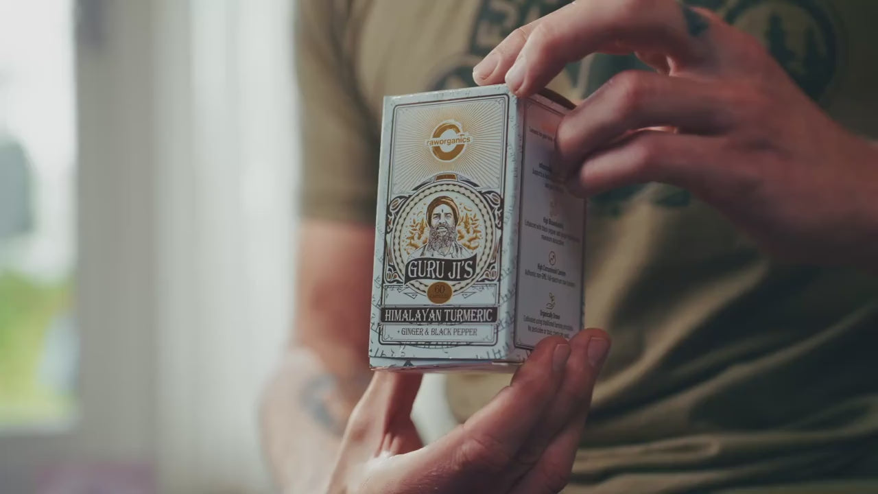 Raw Organics — hvor meget gurkemeje