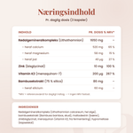 Bone Magic – næringsindhold pr. daglig dosis