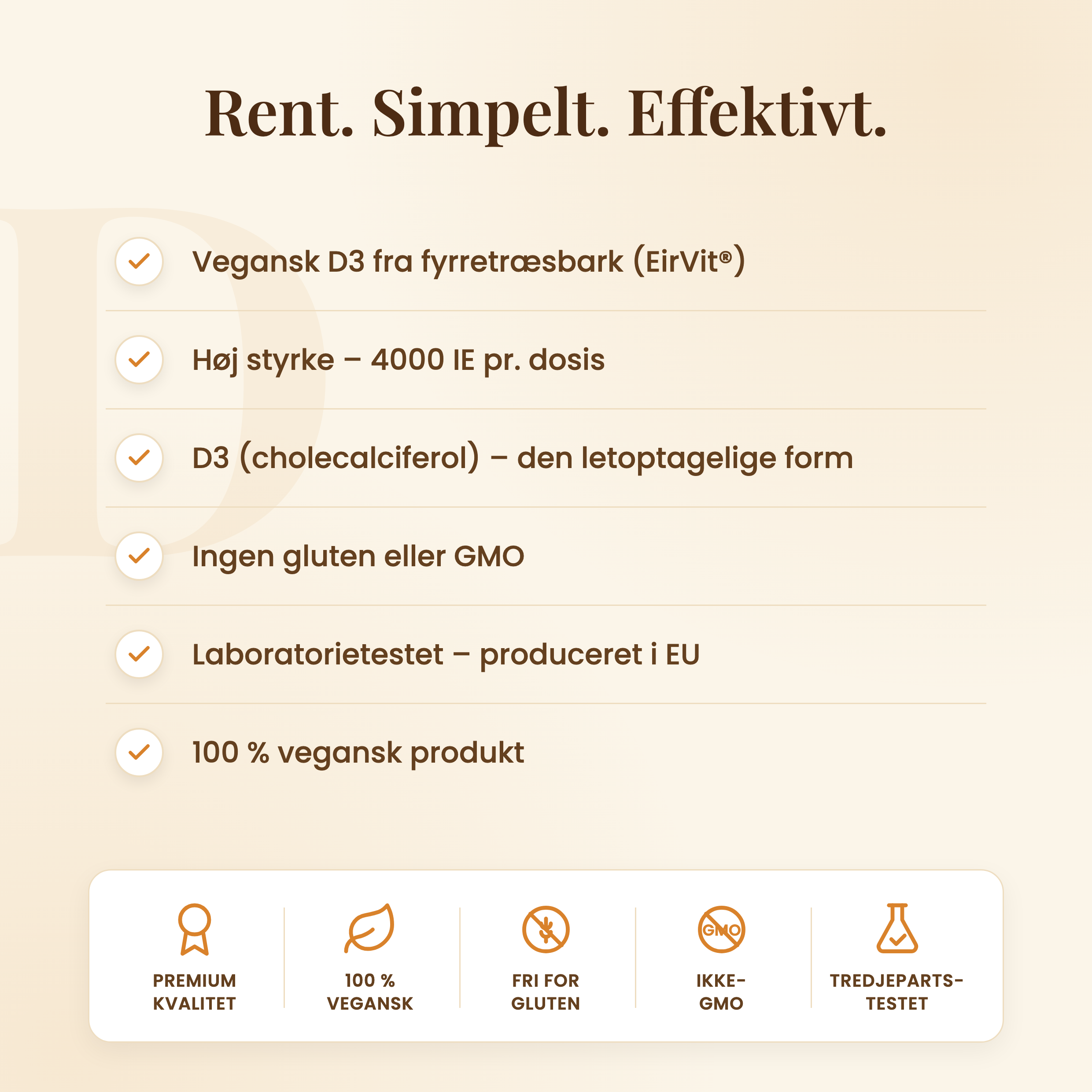Vegansk D-vitamin – kvalitetsløfte