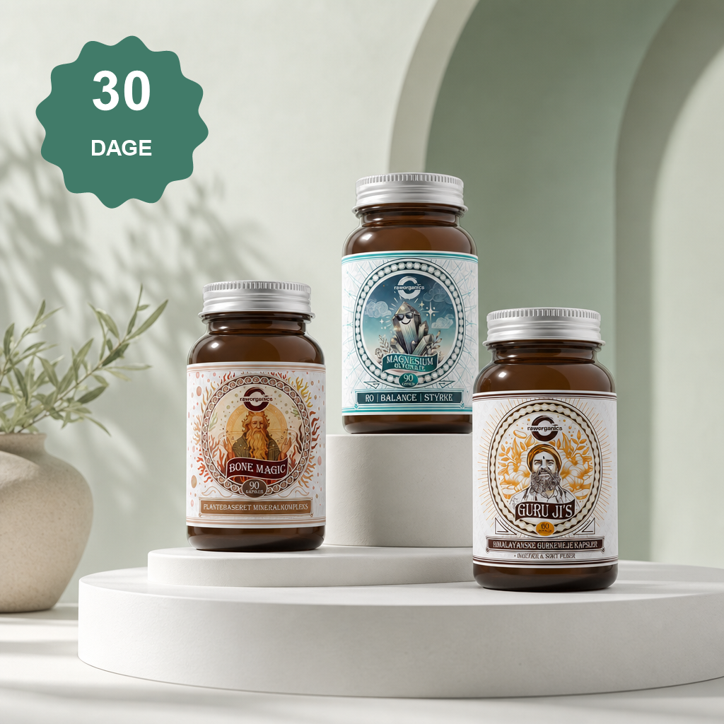 Raw Organics kosttilskud - 30 dages tilfredshedsgaranti