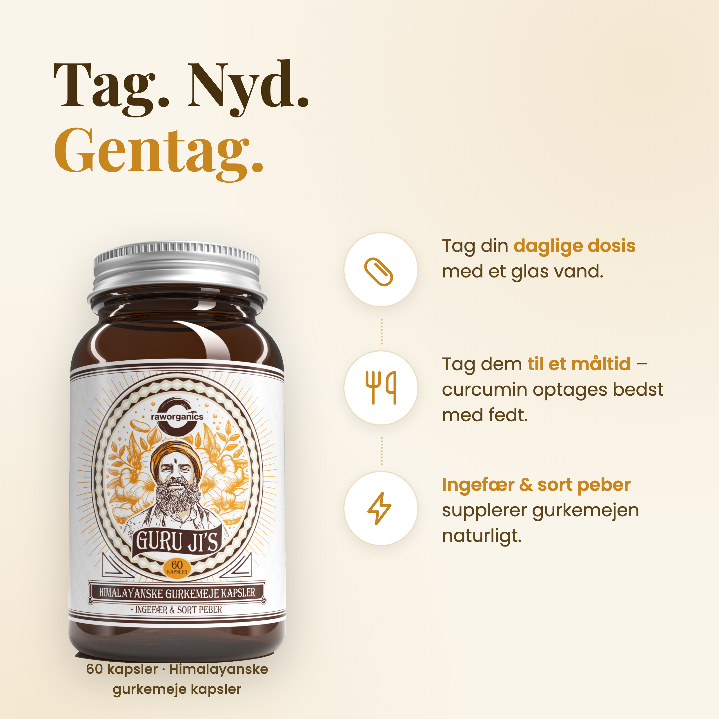 Guru Ji's Gurkemeje – sådan bruger du produktet