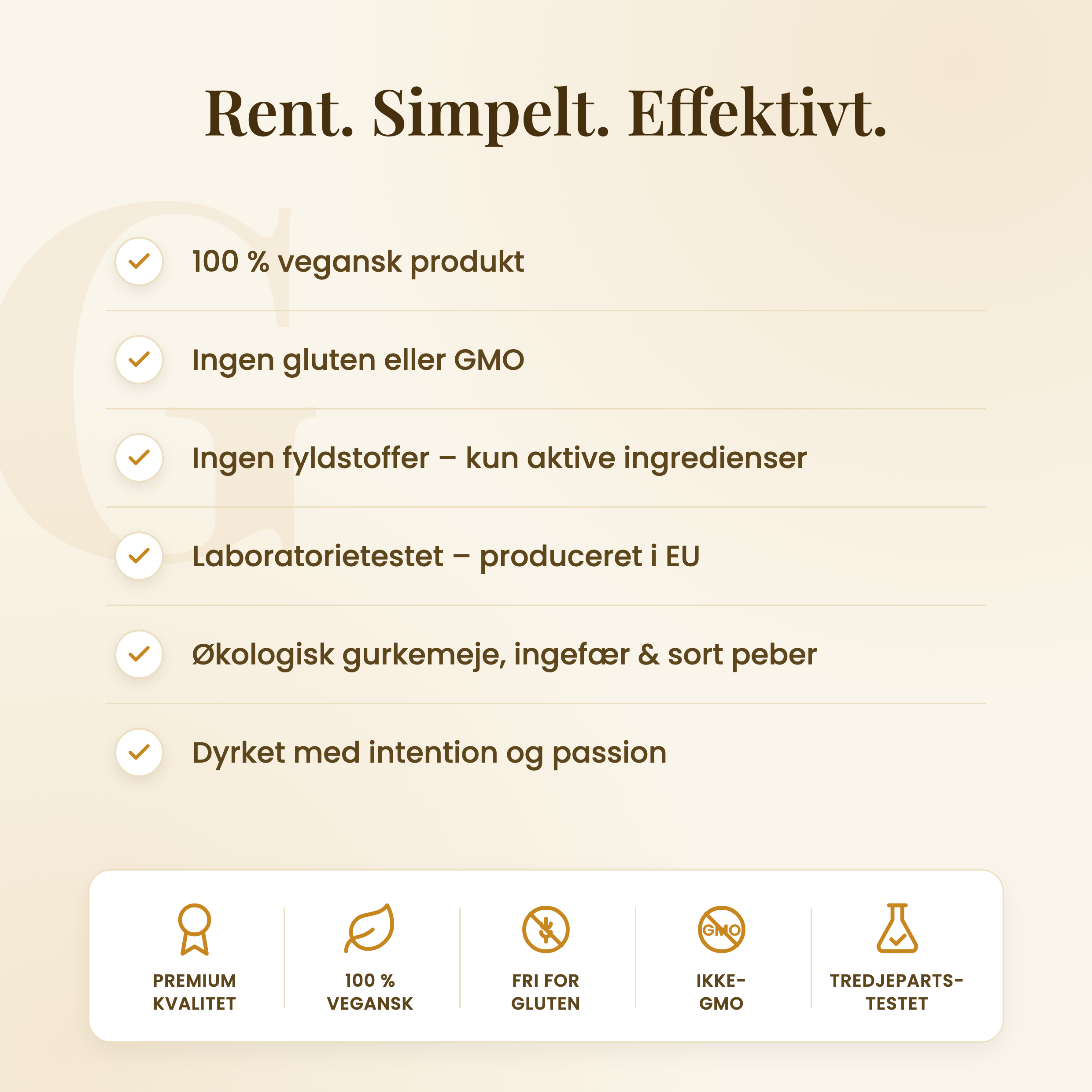 Guru Ji's Gurkemeje – kvalitetsløfte