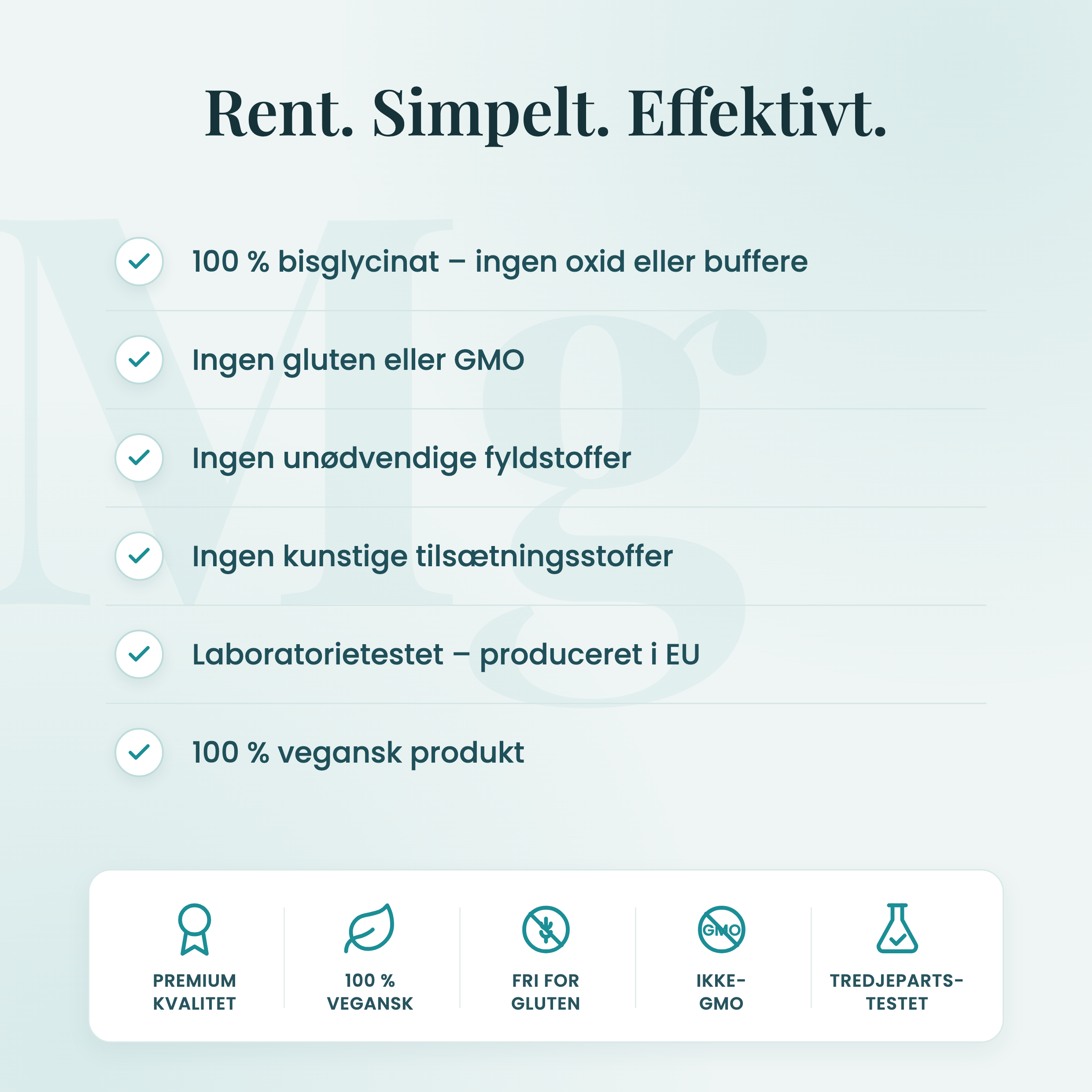 Magnesium glycinat – kvalitetsløfte